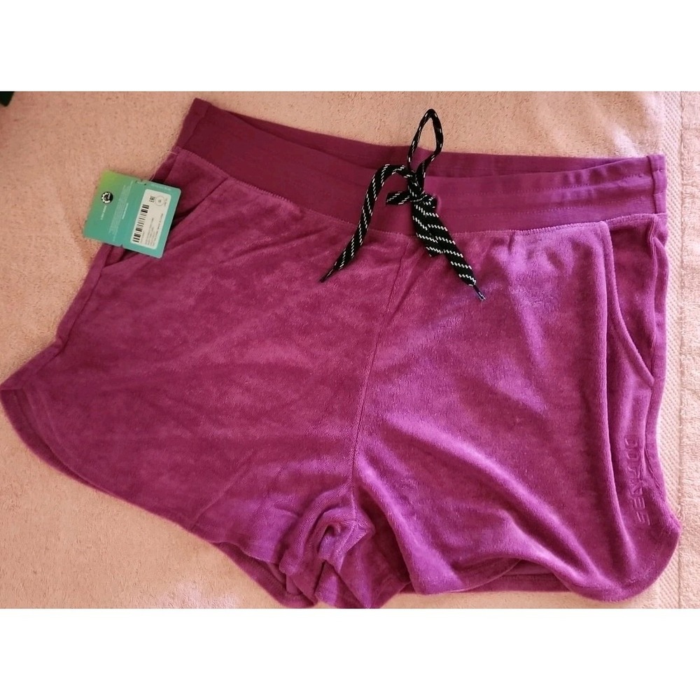 Sea-Doo Women's Shorty Terry Violet Shorts Size Large NWT Cozy Comfort Laid Back